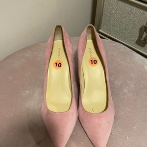 Ivanka Trump | Pink | Suede Block Heel